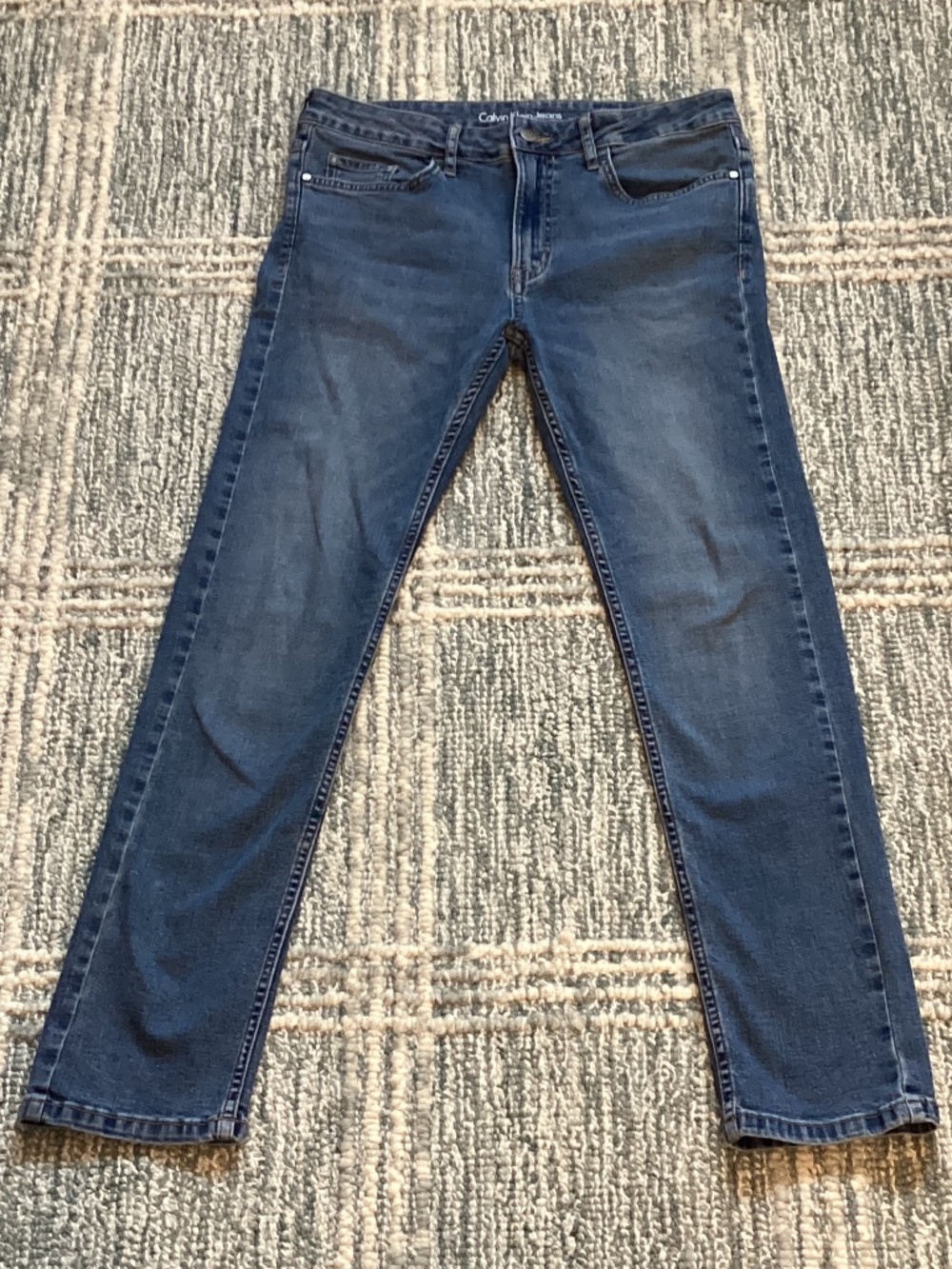 Calvin Klein slim boyfriend blue jeans.  Size 6